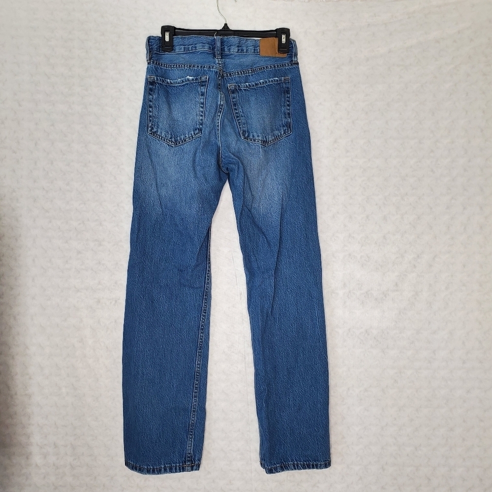 Aeropostale 90s Baggy Distressed Jeans High Rise Size 4R - Picture 4 of 4